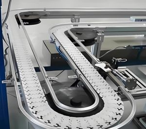 चौड़ाई 60 मिमी एस प्रकार प्लास्टिक लचीला चेन कन्वेयर पेय औद्योगिक के लिए - Product Image 2