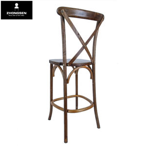 Vente de meubles en gros Chaise haute en bois de style rétro américain pour bar, restaurant et <span class=keywords><strong>location</strong></span> - Product Image 3
