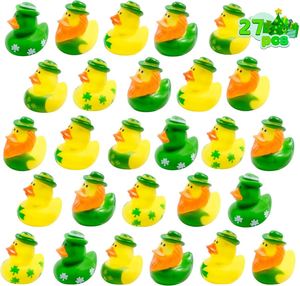 Rubber Ducks,Baby Showers Accessories,Mini 2.16" Duckies <b>Bath</b> Toys for Kids St. Patrick's Day Party Favors - Product Image 2