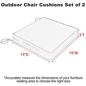 Customized Outdoor Waterproof Seat <b>Cushion</b> Square Thick Sponge Non Slip Chair <b>Pad</b> For Single Sofa - Product Image 5