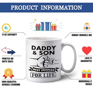 <span class=keywords><strong>Personnalisé</strong></span> ajoutez votre <span class=keywords><strong>texte</strong></span> <span class=keywords><strong>photo</strong></span> imprimée des deux côtés tasse blanche en céramique de sublimation de 11oz pour le thé de café à la maison de retour à l'école - Product Image 5