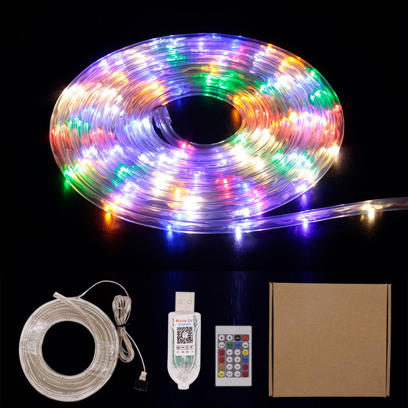 Led Christmas Rope Lights Waterproof Smart APP Control Rgb Led Strip Light for Outdoor Decoration