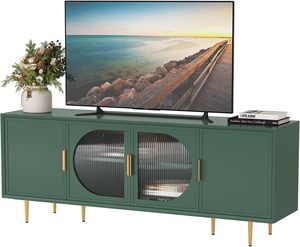 Mobile TV Moderno in Truciolato con Altezza Regolabile e <span class=keywords><strong>Design</strong></span> Montabile a Parete, Adatto per TV da 65+ Pollici, Mobile Contenitore per <span class=keywords><strong>Soggiorno</strong></span> e Camera da Letto - Product Image 3