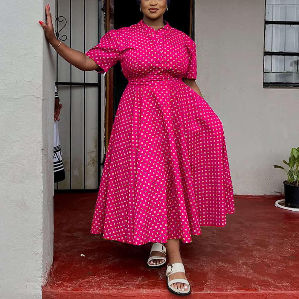 princess polly baby blue dress N807 Latest Design Plus Size Women Dresses Women Casual Short Sleeve V-neck  Polka Dot Dress Maxi Bohemian Summer Dress for Women| Alibaba.com
