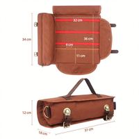 Dropshipping Shopify Kit de barman Sac avec ensemble de shaker à cocktail Sac à outils de voyage en toile cirée pour bar