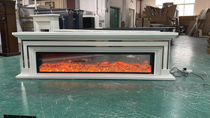 เตาผิงหินอ่อนติดผนังธรรมชาติสีขาวแกะสลักด้วยมือใหม่ล่าสุด2024 - Product Image 2