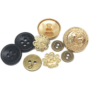 Tùy Chỉnh 4-Lỗ Nút Cho Phù Hợp Với Màu Đen Dễ Thương Chủ Đề Quần Áo Áo Sơ Mi Với <span class=keywords><strong>18L</strong></span> Hai Kẽm Kim Loại Nút Loại Kẽm Hợp Kim - Product Image 1