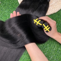 Cheveux humains vietnamiens bruts de qualité supérieure non traités, grade 12A, fournisseur de mèches de cheveux raides Yaki
