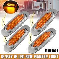 Feux de position latéraux 16 LED DC12V-24V, neufs, feux de gabarit arrière pour accessoires de voiture, bus, remorque, camion