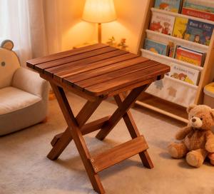 <span class=keywords><strong>โต๊ะ</strong></span>สตูลไม้พับได้แบบพกพาสำหรับการตั้งแคมป์และที่บ้าน - Product Image 4