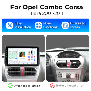 Autoradio sans fil Junsun Carplay pour Opel Combo Corsa Tigra 2001-2011 Navigation GPS Lecteur multimédia Lecteur vidéo Android - Product Image 2