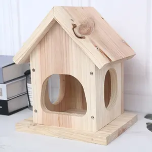 Fábrica BSCI, casa de pájaros de madera, caja nido ecológica personalizada, jaula para pájaros, jaula para pájaros, comedero para pájaros Oiseau