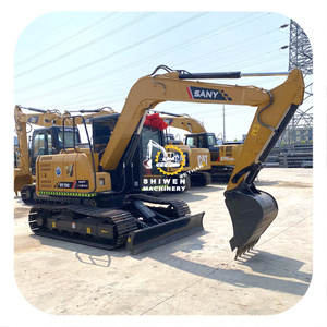 Offre Spéciale – Excavatrice Mini-Grue sur Chenilles SANY SY75C-9 d'Occasion, 7 Tonnes, Moteur et Pompe Inclus, Prête à l'Expédition Mondiale, Vidéo Testée - Product Image 1