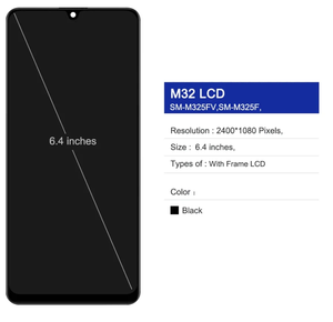 Écrans LCD pour téléphones mobiles Samsung Galaxy M32 4G – Remplacement d'écran LCD pour Samsung M32 – Écran pour Samsung M32 <span class=keywords><strong>M325</strong></span> – Vente en gros - Product Image 2