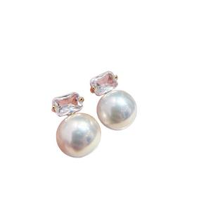 22632 Argent S925 Accessoires DIY pour perles, Boucle d'oreille simple et tendance avec perles de 9-13 mm pour boucles d'oreilles à tige, Support vide inclus - Product Image 5