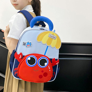 Nueva Mochila Infantil de Dibujos Animados con Diseño de <span class=keywords><strong>Cangrejo</strong></span>, Ligera, de Nailon y Poliéster, para Niños y Niñas de 3 a 6 Años - Product Image 3