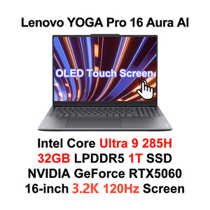 โน้ตบุ๊คธุรกิจ YOGA Pro 16 Ultra9-285H หน้าจอ OLED ขนาด 16 นิ้ว พร้อมตัวเลือกการ์ดจอ RTX5060/RTX5070 ความละเอียด 2.8K แบบไม่มีหน้าจอสัมผัส หรือ 3.2K แบบหน้าจอสัมผัส - Product Image 4