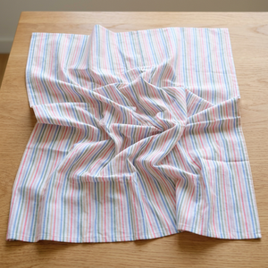 Tissu en coton Khadi biologique tissé à la main, poids moyen 105 GSM, rayures rouges et bleues, respirant, écologique, séchage rapide, pour garçons - Product Image 1