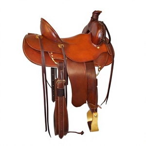 อานม้าหนังแท้ทำมือ ลายไม้ ยี่ห้อ BS International Race Saddle อานม้าแบบอังกฤษ คุณภาพดีที่สุดจากอินเดีย ขายดี - Product Image 5