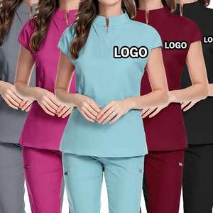 Conjuntos <span class=keywords><strong>de</strong></span> Uniforme Quirúrgico <span class=keywords><strong>de</strong></span> Alta Gama para Mujer Enfermera <span class=keywords><strong>de</strong></span> Quirófano Dental Bata Quirúrgica Elástica con Ropa <span class=keywords><strong>de</strong></span> Cepillado Uniformes <span class=keywords><strong>de</strong></span> Hospital Tejidos - Product Image 1