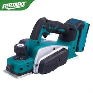 Raboteuses <span class=keywords><strong>électrique</strong></span>s <span class=keywords><strong>sans</strong></span> <span class=keywords><strong>fil</strong></span> STEELTREKS, profondeur de coupe réglable, poignée ergonomique pour travaux de bricolage en bois en intérieur - Product Image 1