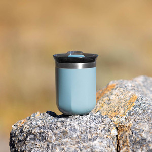 Gobelet de voyage bleu 6 floz 180ml tasse à café isolée sous vide en acier inoxydable à double paroi moderne - Product Image 5