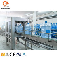 Ligne de production automatique de remplissage d'eau pure pour bouteilles de 20 L avec poignée et seaux de 5 gallons, certifiée CE ISO, pour la Thaïlande et le Soudan