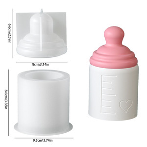 Molde <span class=keywords><strong>de</strong></span> resina para biberón, portavelas, taza redonda, molde <span class=keywords><strong>de</strong></span> resina epoxi para botella <span class=keywords><strong>de</strong></span> almacenamiento, portavelas, contenedor <span class=keywords><strong>de</strong></span> dulces - Product Image 6