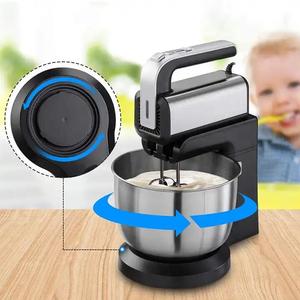 2024 gran oferta 3L planetario rotativo de larga duración mezclador de soporte de alta calidad mezclador para hornear pasteles batidora mezcladora de alimentos - Product Image 3
