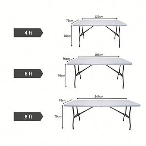 Housse de table personnalisée en polyester extensible pour publicité, 6ft/8ft, rectangulaire, pour salon professionnel, événement, logo, anti-plis - Product Image 4