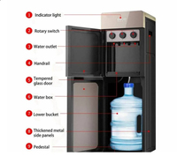 Distributeur d'eau chaude et froide électrique/à compresseur, automatique, sur pied, pour bouteilles de 5 gallons, 220-550