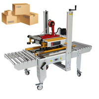 Machine d'étiquetage automatique d'autocollant adhésif pour carton de boîte de papier avec scellant de carton