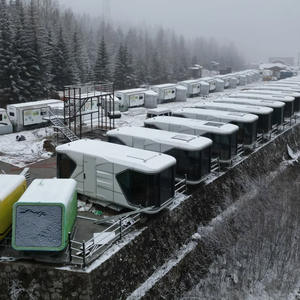Système de maison intelligente, maison capsule spatiale, maisons modernes en panneaux sandwich, utilisation pour hôtels et centres commerciaux, logement temporaire rapide - Product Image 1