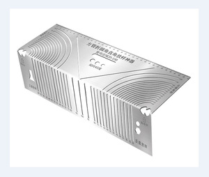 Compass Square Tube Bending Tool with <b>90</b>-Degree Arc Scribing Ruler Steel Construction for Right-Angle Applications - Product Image 6