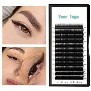 Cils Auto-éventailants J Curl .03 Naturels Faits à la Main Easy Fan Premium Mat Super Mat Noir DRAGONLASH Multi-rangs Personnalisables Design Gratuit - Product Image 6