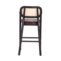 Meubles nordiques tabourets de Bar en rotin chaise de Bar tabourets de comptoir de cuisine chaise haute en osier rotin hôtel café boutique