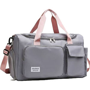 Bolso de viaje para mujer, bolsa de lona deportiva personalizada con compartimiento para zapatos - Product Image 1