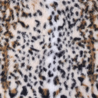 Tissu en fausse fourrure de renard imprimé léopard 100% polyester de haute qualité Jtfur pour manteaux et couvertures pour femmes