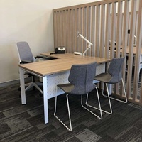 Chaise de salle à manger moderne empilable ergonomique contemporaine avec structure en acier et revêtement en tissu certifiée ANSI/BIFMA pour la maison, le bureau et l'hôtel