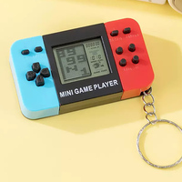 Konsol Game Elektronik Logam Genggam Mainan Klasik Nostalgia untuk Gantungan Kunci Game Jepang Mendukung Model Layar Warna Kecil