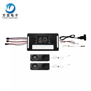 Six buttons monochrome LED touch dimming induction switch Bluetooth playback music connection defogger pad