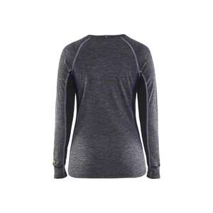 BLAKLADER - 720017329699XXXL Sous-vêtement femme WARM 100% merino Gris moyen/Noir-EAN 7330509587300 SOUS-VÊTEMENTS THERMIQUES - Product Image 2