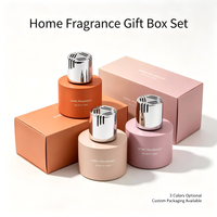 Bouteille diffuseur de parfum cylindrique en verre de 100 ml avec bouchon argenté électroplaqué, vide, pour maison et voiture