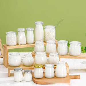 Vente en gros DD1837 – Pot en verre personnalisé résistant aux hautes températures pour confiture, miel, 16/32 oz, type Mason, moule de cuisson, conteneur à yaourt - Product Image 1