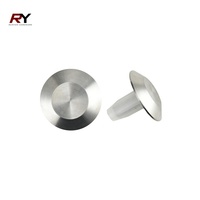 Dômes de pavage tactiles antidérapants en acier inoxydable 304/316L RY RY-DS128P-3 de 3 mm de hauteur avec surface en carbure, garantie 5 ans