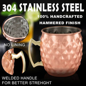 أكواب فناجين بقر مع غذاء آمن من الفولاذ المقاوم للصدأ مطروق مقاوم للصدأ وكوتيل منزلي للبيرة Margaritas - Product Image 5