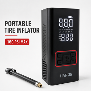 160PSI Cordless Mini Digital <strong>Portable</strong> <strong>Tire</strong> Inflator Dual Screen Display Auto Shut Off Air Compressor With Ball - Product Image 2