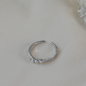 Pearl Cross Ring For Women Open Index Finger Light Luxury Jewelry Gift - Product Image 4