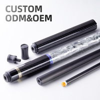 TuoYuan – Queue de billard professionnelle électroplaquée motif fleur de glace, en fibre de carbone, pour club de snooker – Fournisseur d'usine