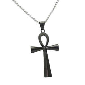 Stainless Steel <b>Cross</b> Pendant Necklace Men's Geometric Design Fashion Jewelry 280406 - Product Image 3